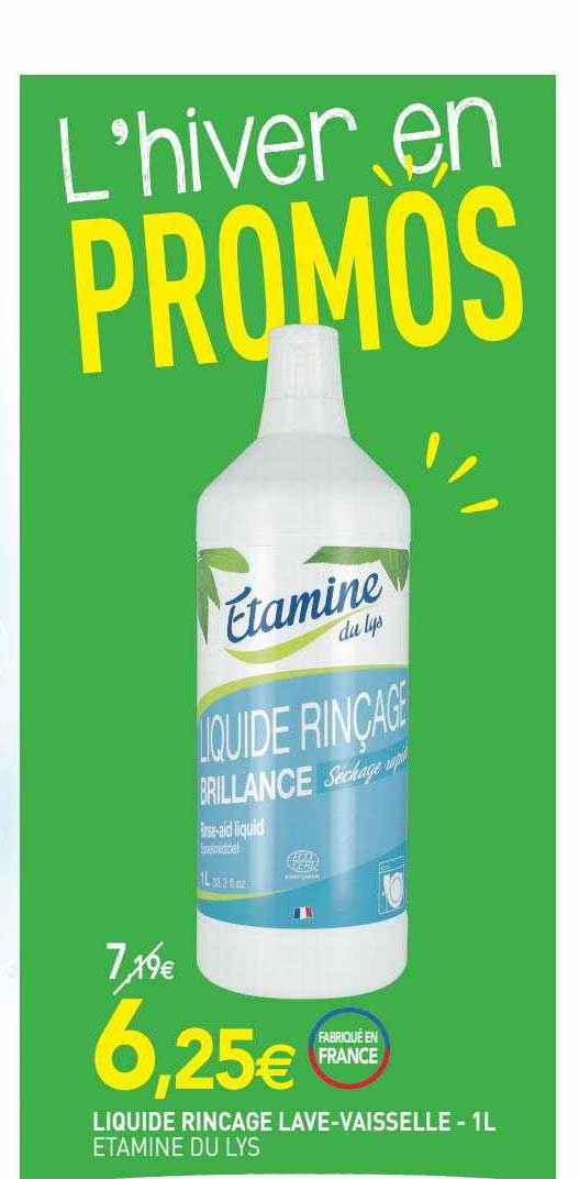 liquide rinçage lave-vaisselle étamine du lys - 1l