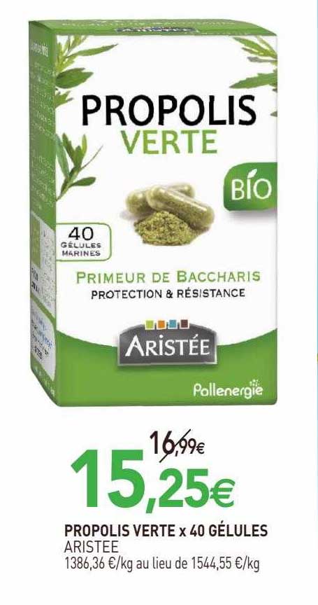 propolis verte x 40 gélules aristee