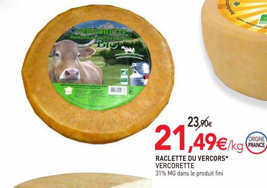 raclette du vercors vercorette