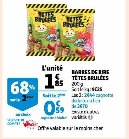 barres de rire têtes brûlées