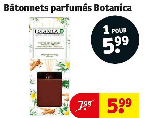 bâtonnets parfumés botanica