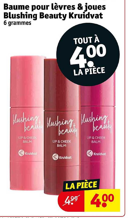 baume pour lèvres & joues blushing beauty kruidvat