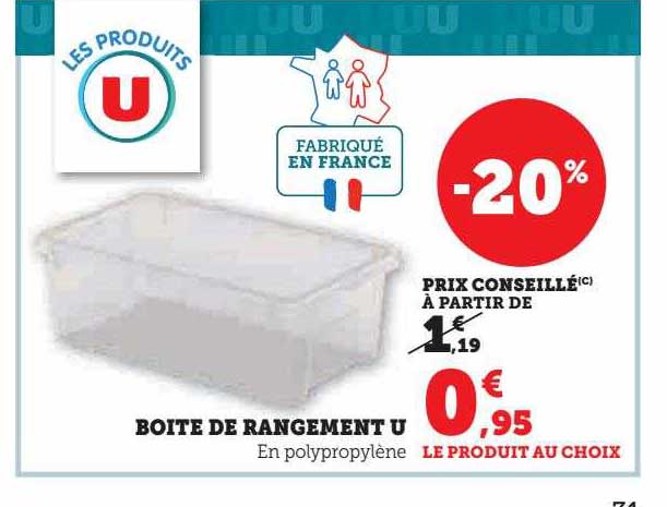 Boîte De Rangement U