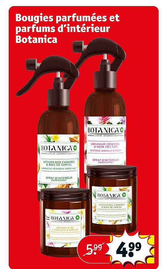 bougies parfumées et parfums d'intérieur botanica