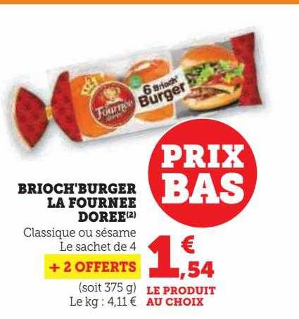 brioch'burger la fournée dorée