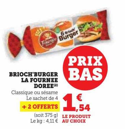 brioch'burger la fournée dorée