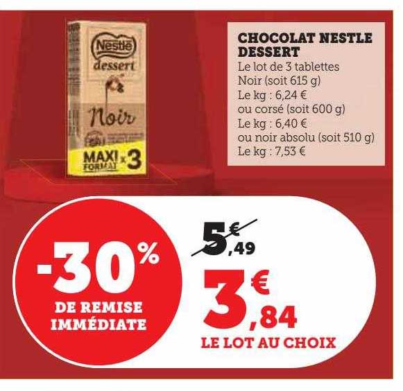 Chocolat Nestlé Dessert
