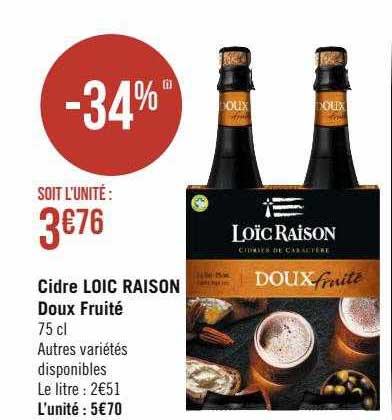 cidre loïc raison doux fruité