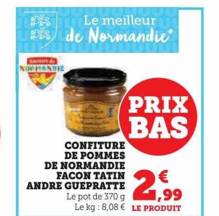 confiture de pommes de normandie façon tatin andré guépratte