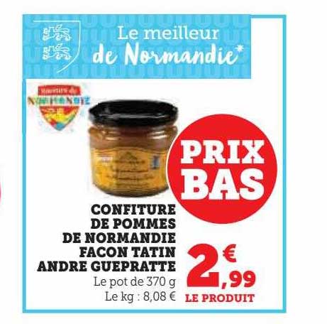 confiture de pommes de normandie façon tatin andré Guépratte