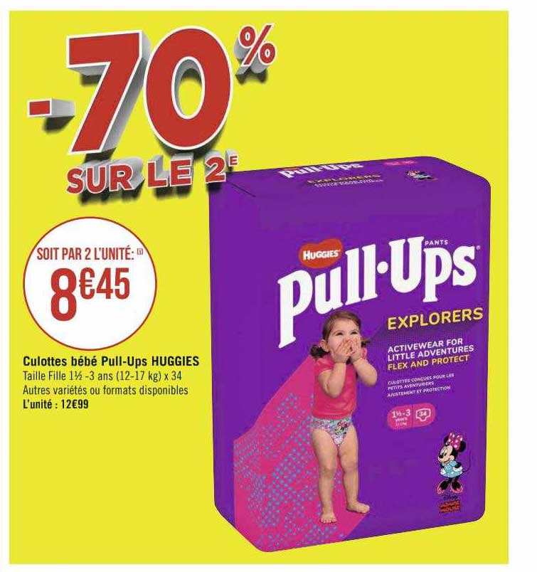 culottes bébé pull-ups huggies