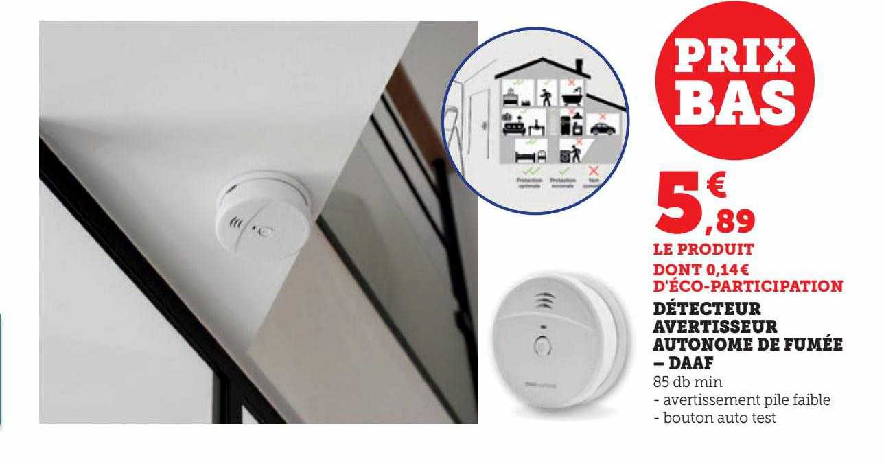 détecteur avertisseur autonome de fumée - daaf