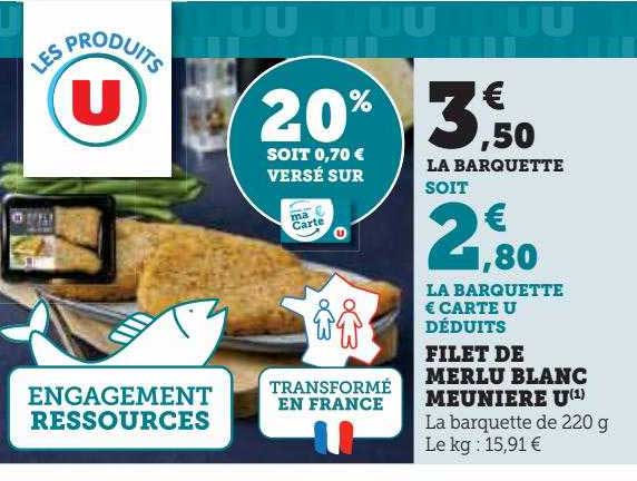 Filet De Merlu Blanc Meunière U