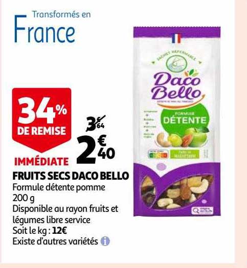 fruits secs daco bello