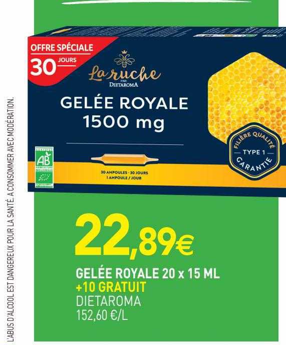 gelée royale dietaroma 20 x 15ml