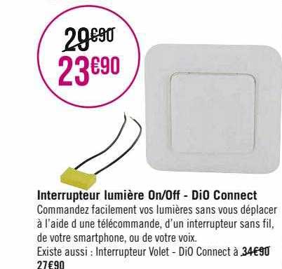 interrupteur lumière on-off - dio connect