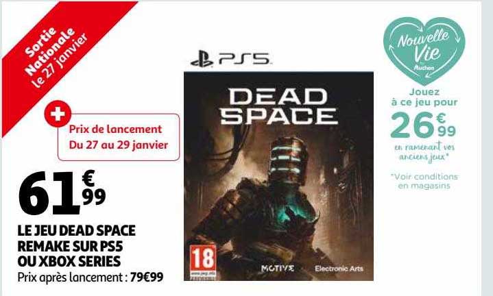 Le Jeu Dead Space Remake Sur Ps5 Ou Xbox Series