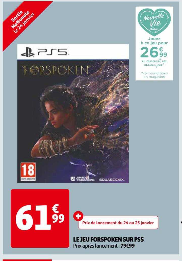 le jeu forspoken sur ps5
