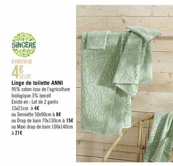 Linge De Toilette Anni Sincère