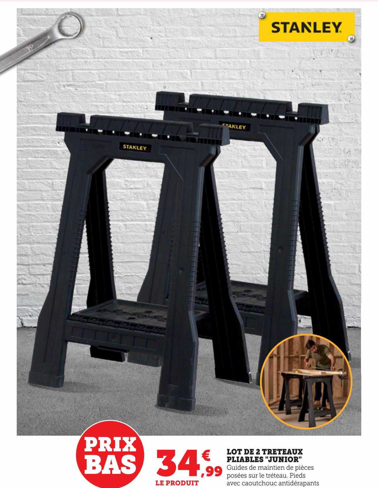 lot de 2 tréteaux pliables "junior"