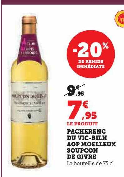 pacherenc du vic-bilh aop moelleux soupcon de givre