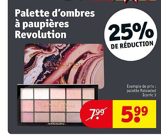 palette d'ombres à paupières révolution