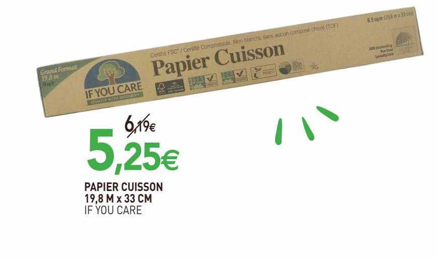 papier cuisson if you care 19,8 m x 33 cm
