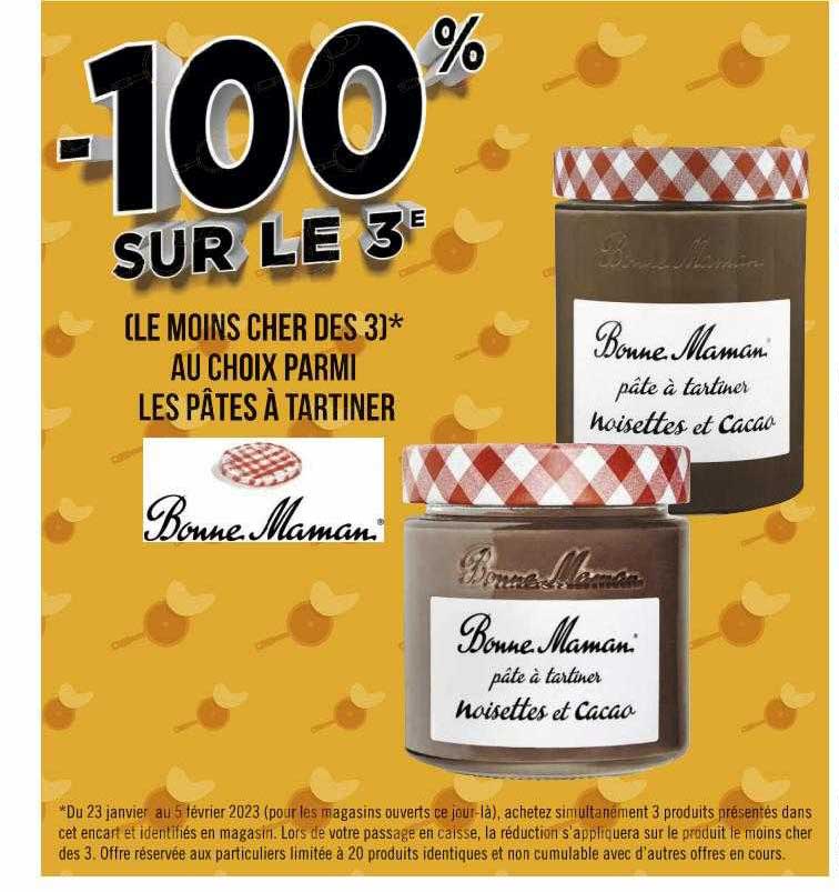 pâtes à tartiner bonne maman