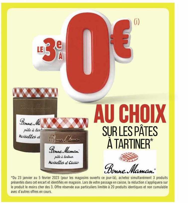 pâtes à tartiner bonne maman