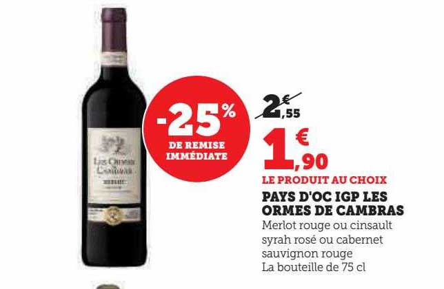 pays d'oc igp les ormes de cambras