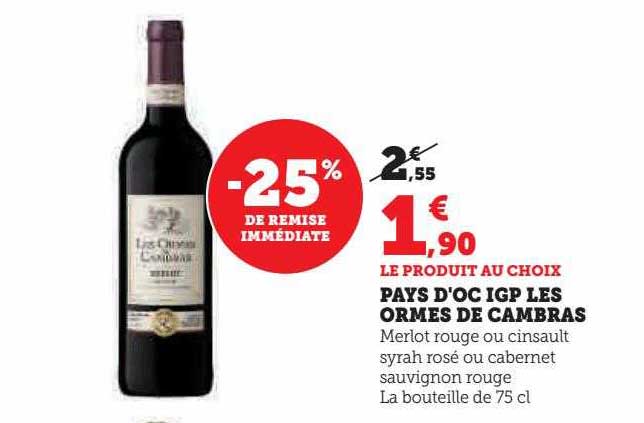 pays d'oc igp les ormes de cambras