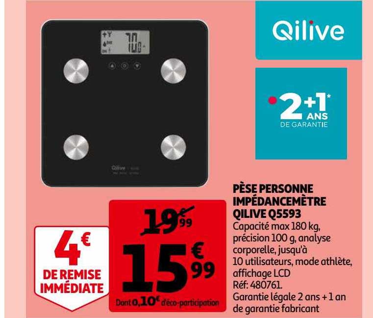 pèse personne impédancemètre qilive q5593
