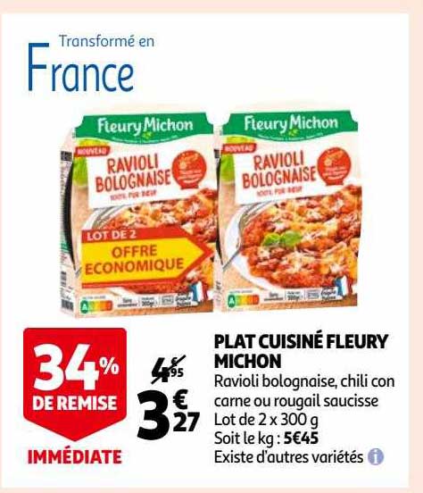 plat cisiné fleury michon