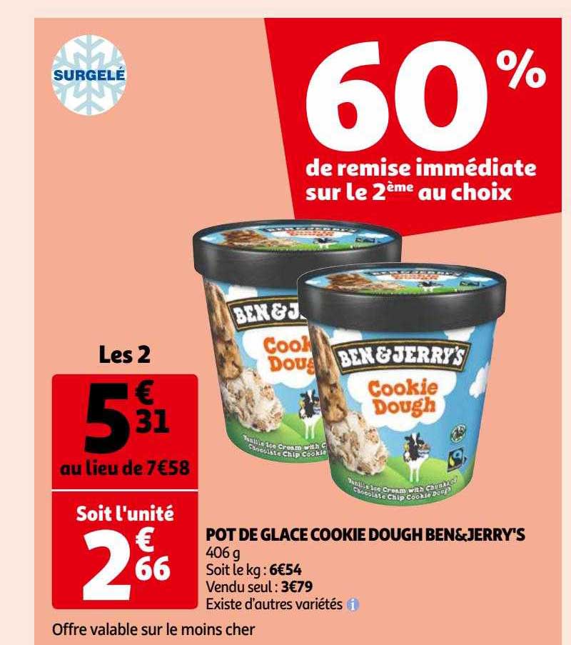 pot de glace cookie dough ben & jerry's