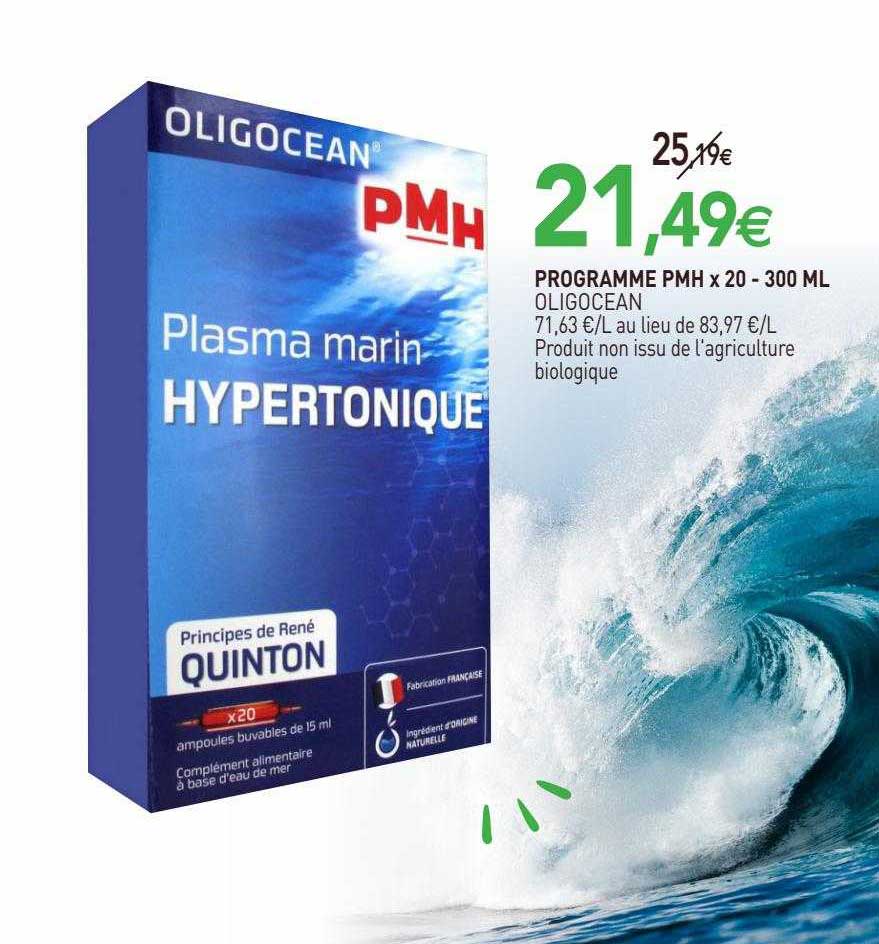 programme pmh  x 20 oligocean - 300ml