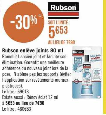 rubson enlève joints 80 ml