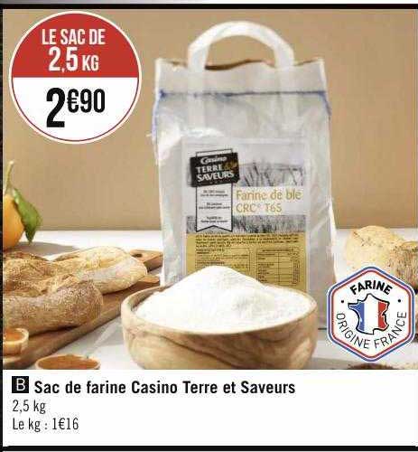 Sac De Farine Casino Terre Et Saveurs