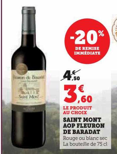Saint Mont Aop Fleuron De Baradat