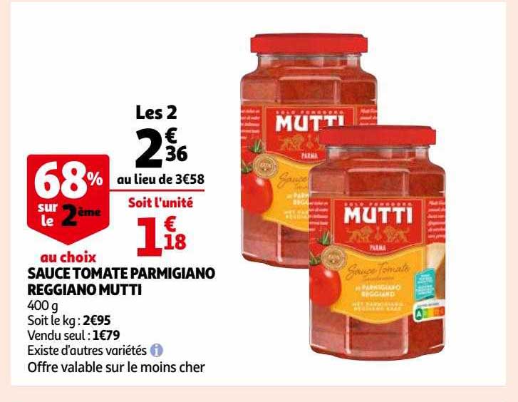 Sauce Tomate Parmigiano Reggiano Mutti