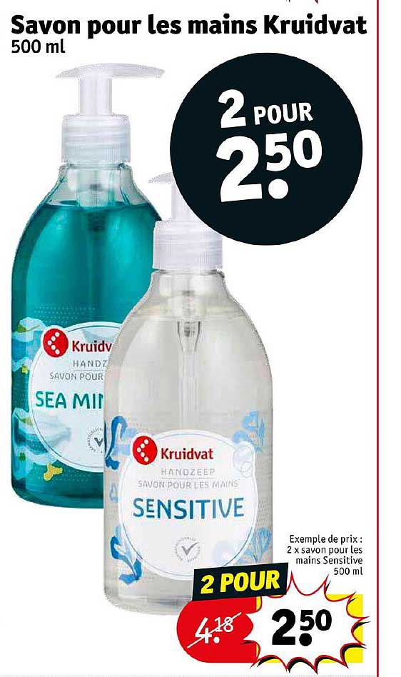Savon Pour Les Mains Kruidvat