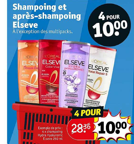 shampoing et après-shampoing elseve