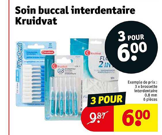 soin buccal interdentaire kruidvat