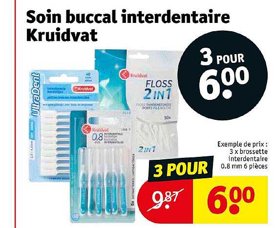 soin buccal interdentaire kruidvat