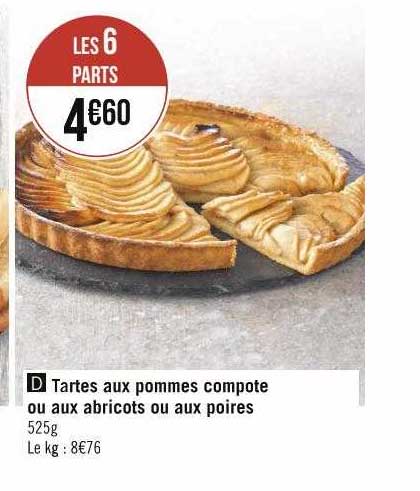 Tartes Aux Pommes Compote Ou Aux Abricots Ou Aux Poires