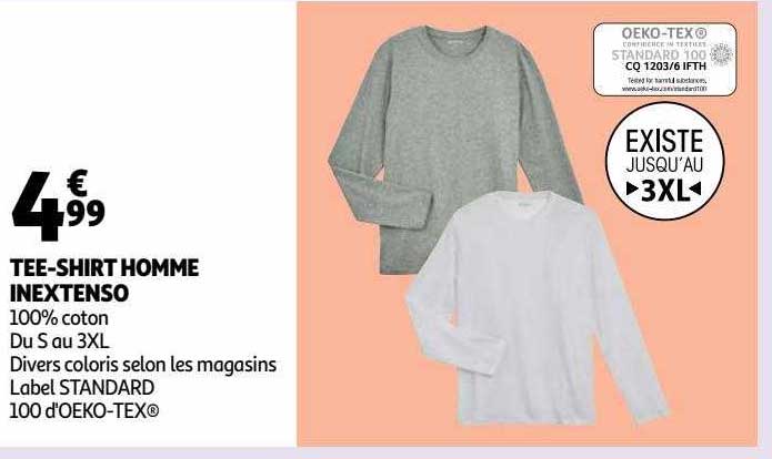 tee-shirt homme inextenso