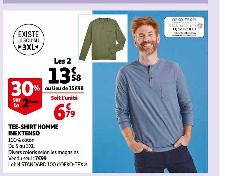 tee-shirt homme inextenso