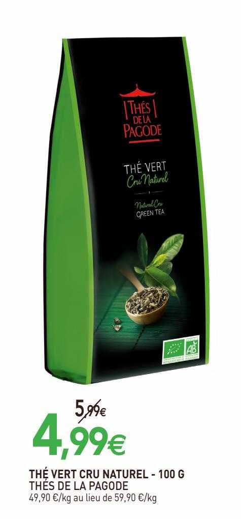 Thé Vert Cru Naturel Thés De La Pagode - 100 G