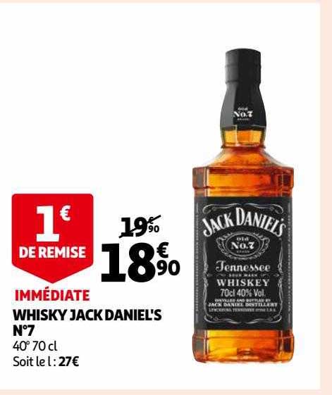 whisky jack daniel's n°7