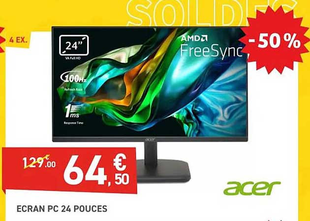 écran pc 24 pouces acer