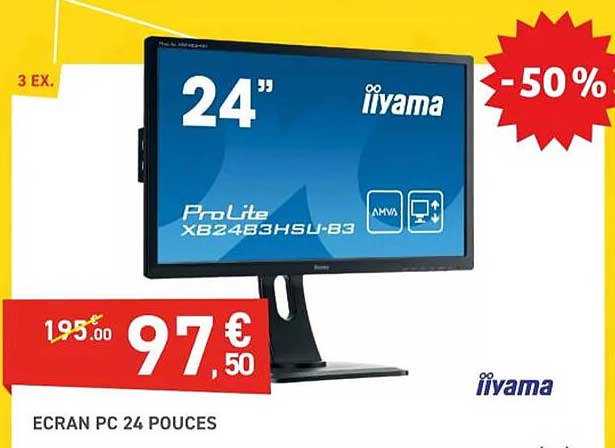 écran pc 24 pouces iiyama